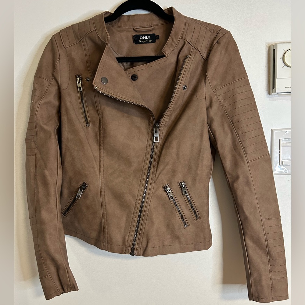 Faux leather jacket